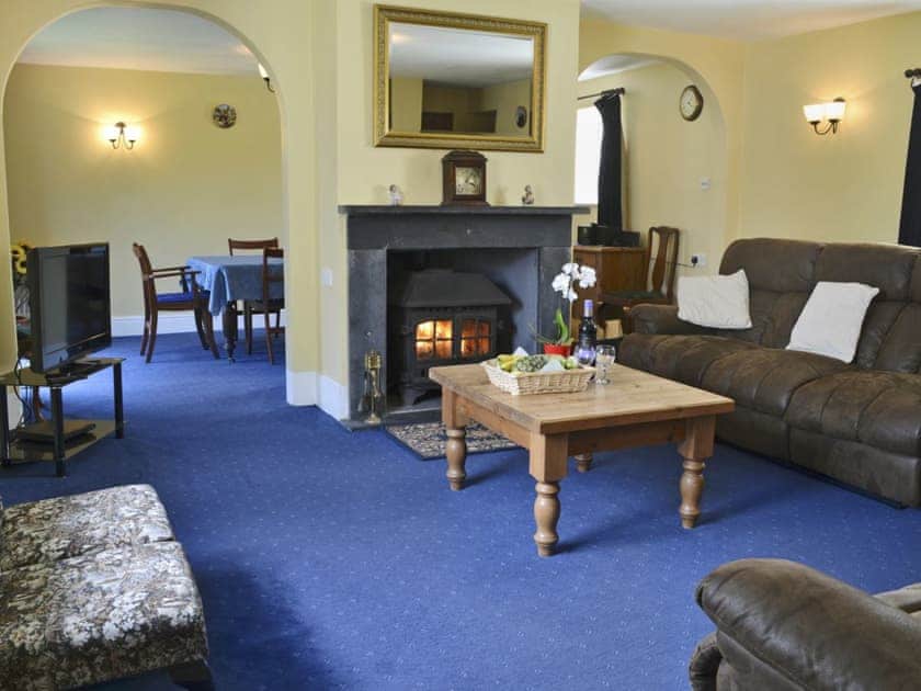 Warm and toasty living room | Granny Bond’s Farmhouse - Craneham Farm, Buckland Brewer