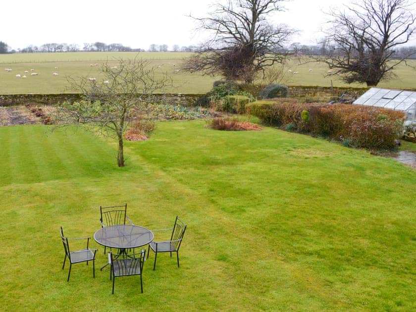 View overlooking garden | Red Steads Cottage, Howick near Craster