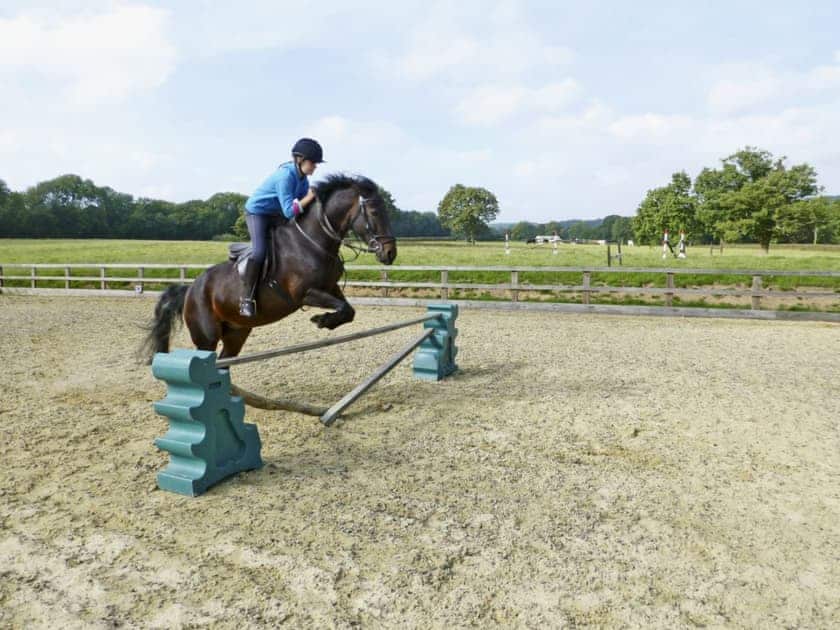 Horse arena | Newbiggin Hall Cottages - Acorn Cottage, Aislaby near Grosmont and Whitby