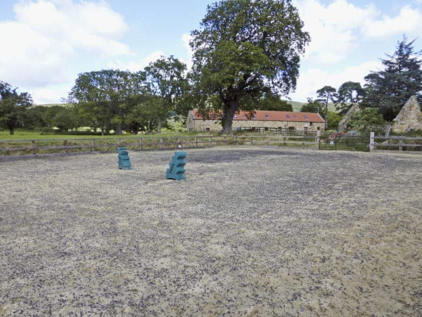Horse arena | Newbiggin Hall Cottages - Acorn Cottage, Aislaby near Grosmont and Whitby