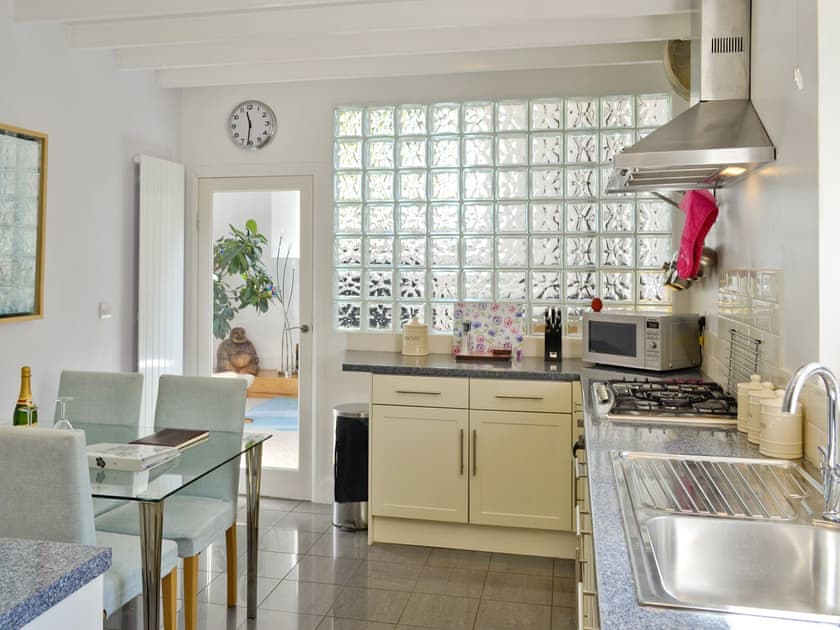 Dining area with in contemporary kitchen | St John The Baptist Mission Church, Capel Curig