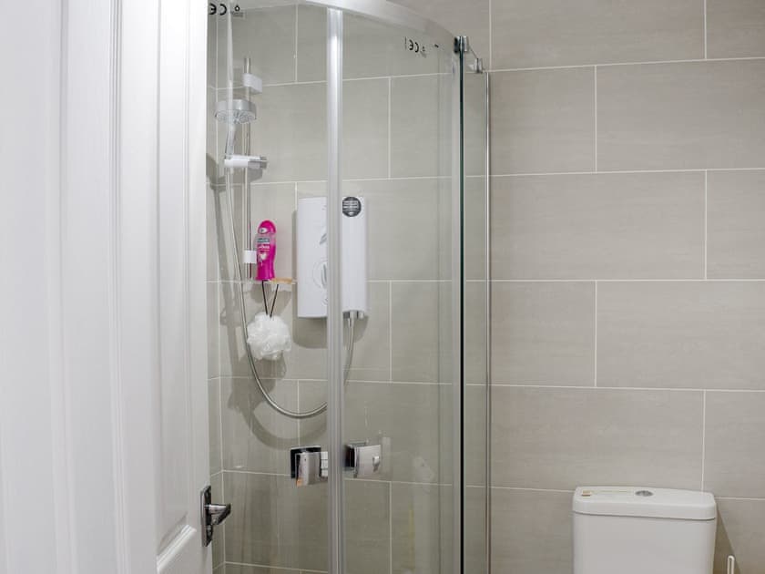 Tiled shower room | Greta Side Court Apartments no 1 - Greta Side Court Apartments, Keswick