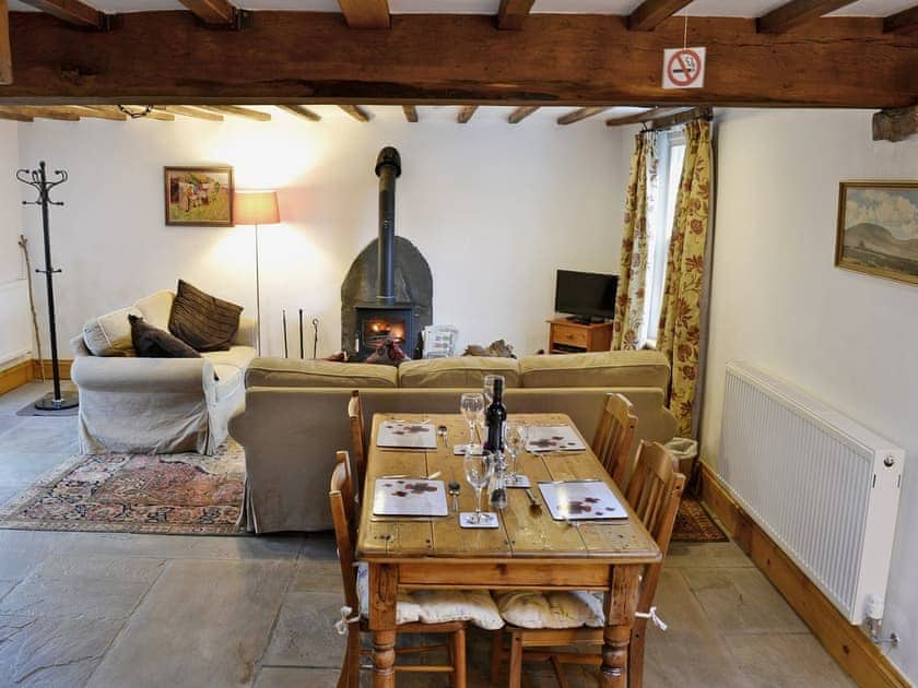 Open plan living/dining room/kitchen | Sandbed Cottage, Fell End Near Sedbergh