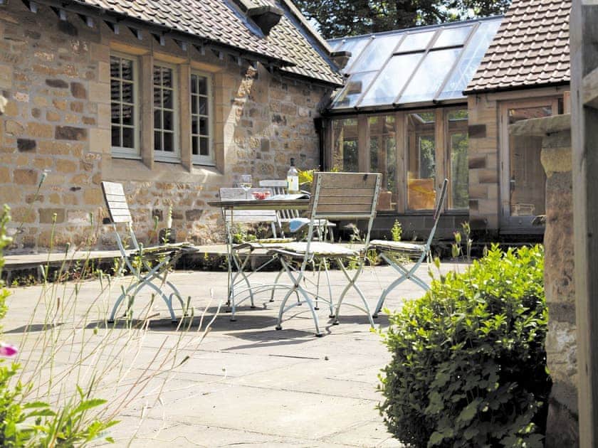 Large terrace and sitting-out-area | Old Reading Room, Thimbleby, near Osmotherley