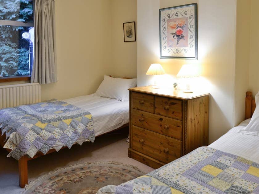 Twin bedroom | Lairds Cast, Inchmarlo, Banchory