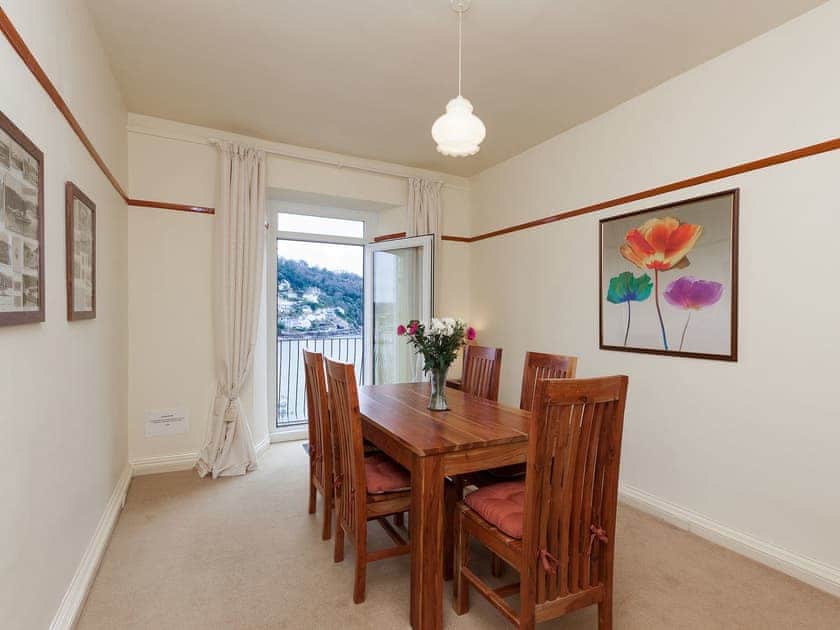 Light and airy dining area | Beechcroft, Apartment 2, Dartmouth