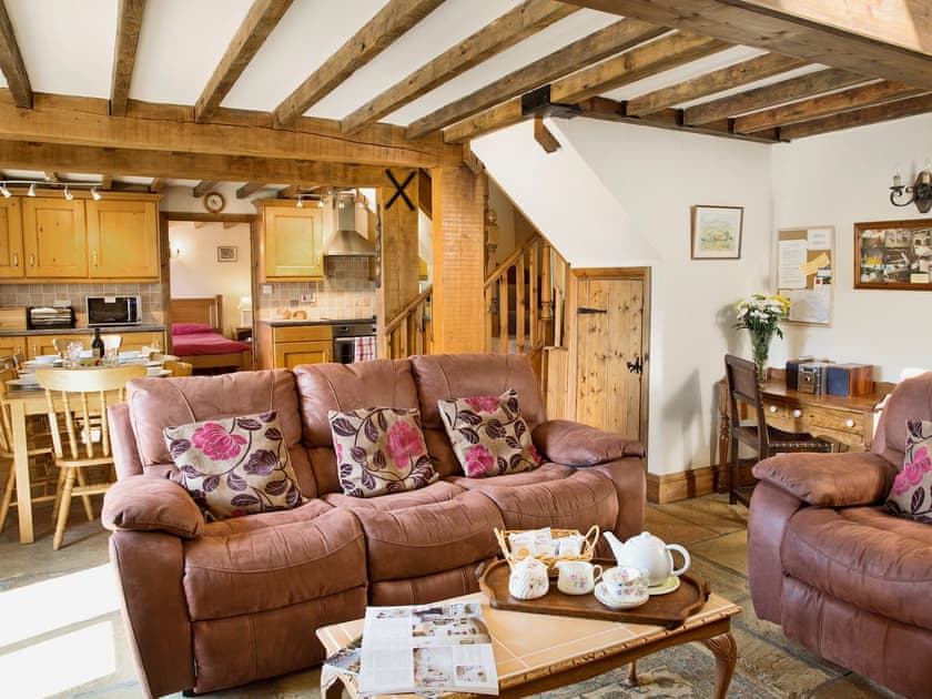 Open plan living/dining room/kitchen | Newbiggin Hall Cottages - Cedar Cottage, Aislaby near Grosmont and Whitby