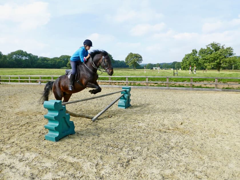 Horse arena | Newbiggin Hall Cottages - Cedar Cottage, Aislaby near Grosmont and Whitby