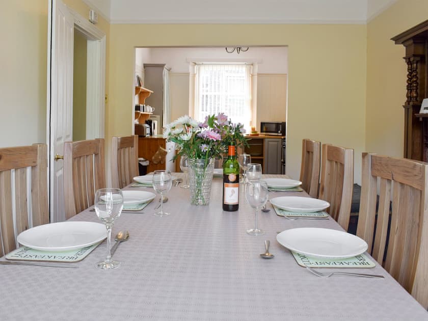 Dining room with open-aspect to kitchen | Newrigg, Ambleside