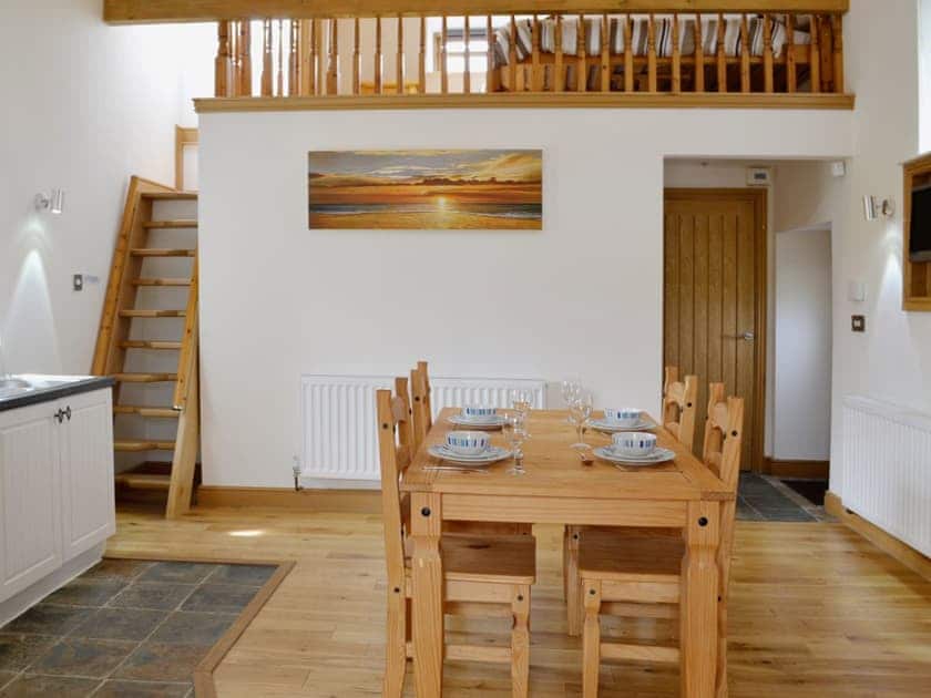 Open plan living/dining room/kitchen | Melin Newydd Cottages - Owl Cottage, Tynlon, nr. Rhosneigr