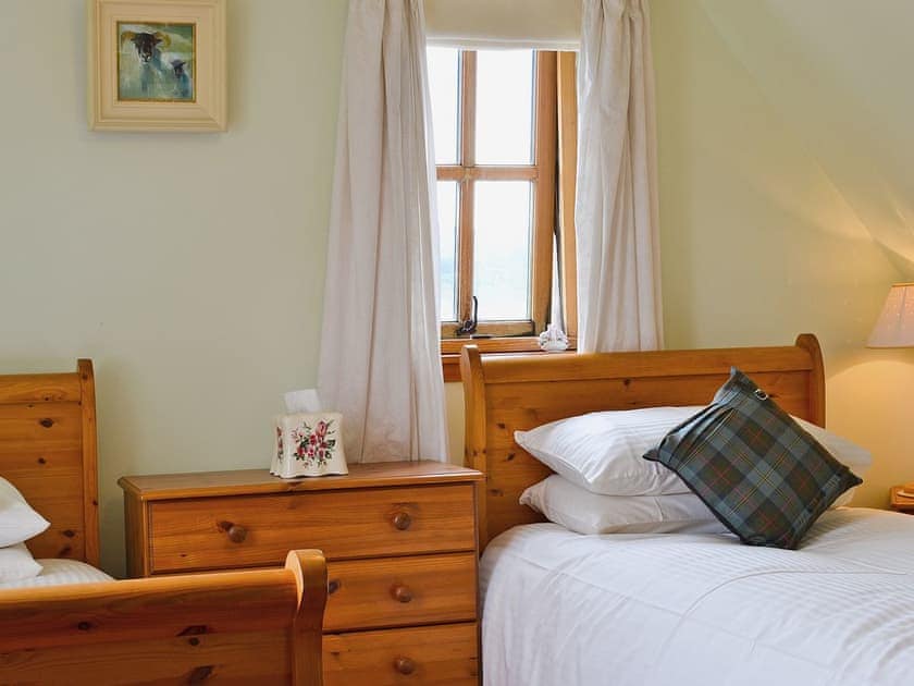 Twin bedroom | Rams Cottage, Glenelg, nr. Kyle of Lochalsh