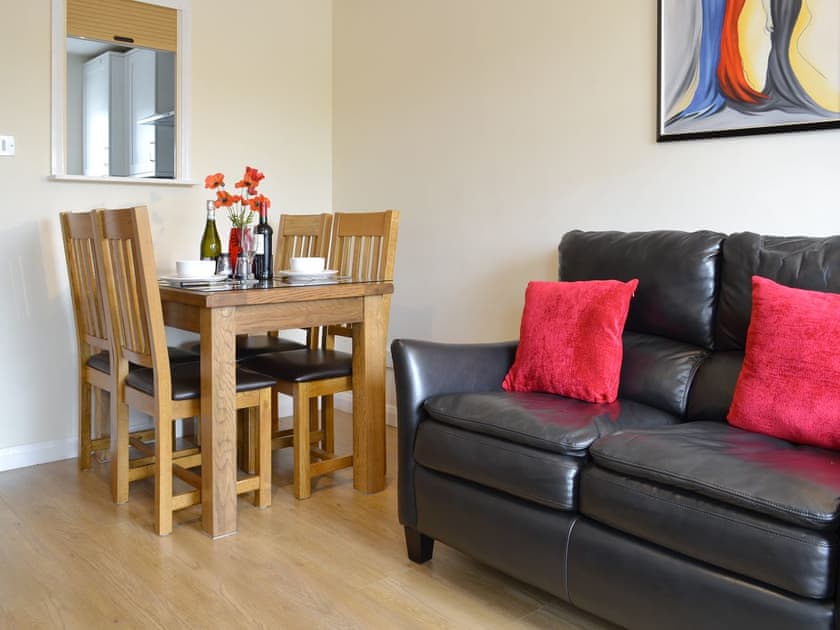 Comfy seating within living and dining room | Riverside Mews, Bideford