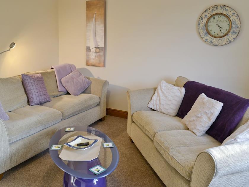 Comfy seating in TV lounge | Orchard Cottage, Old Liverton Village, near Whitby