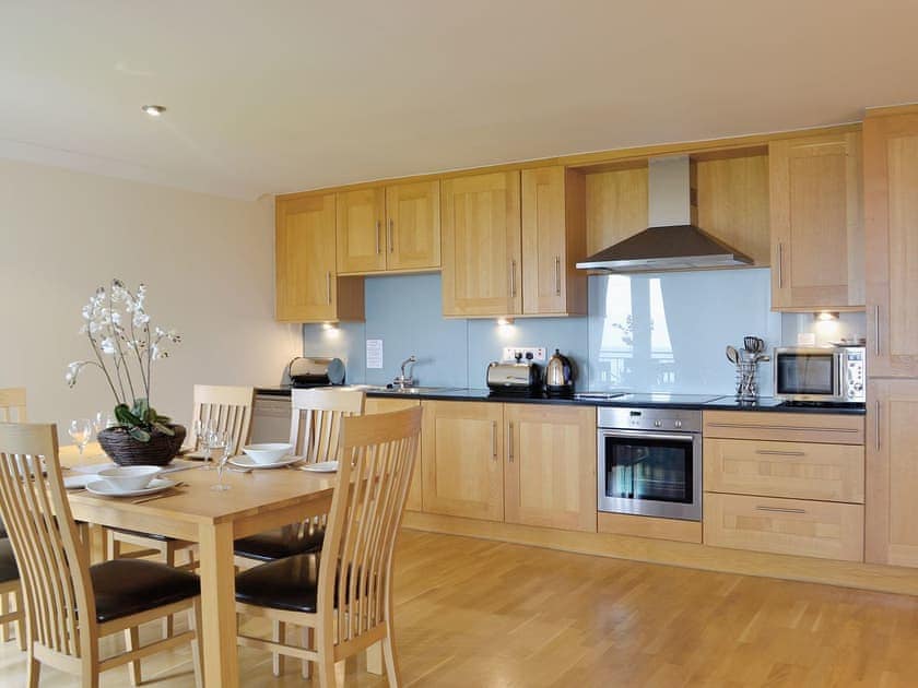 Typical Open plan living/dining/kitchen | Links Apartments - Links Apartment 1, Brora