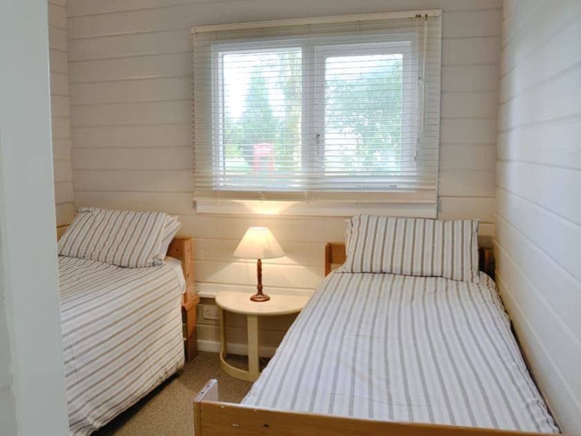 Twin bedroom | Berridon Hall Lodges - Roscarrock, Bradworthy, nr. Holsworthy