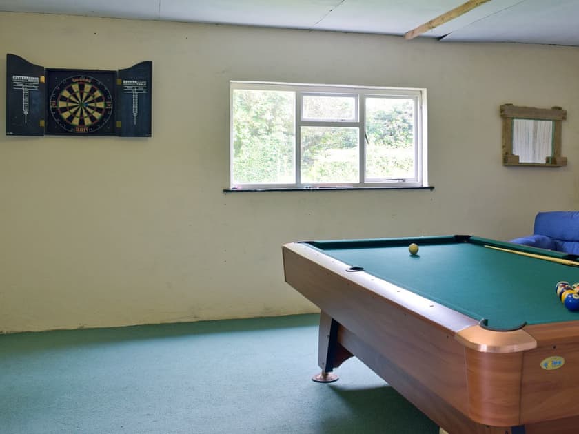 Spacious games room | Blackmoor Farmhouse, Ludchurch, near Amroth