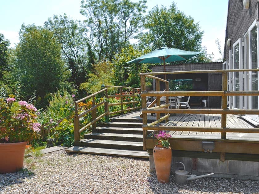 Terrace | Hidden Garden Cottage, Wainfleet, nr. Skegness