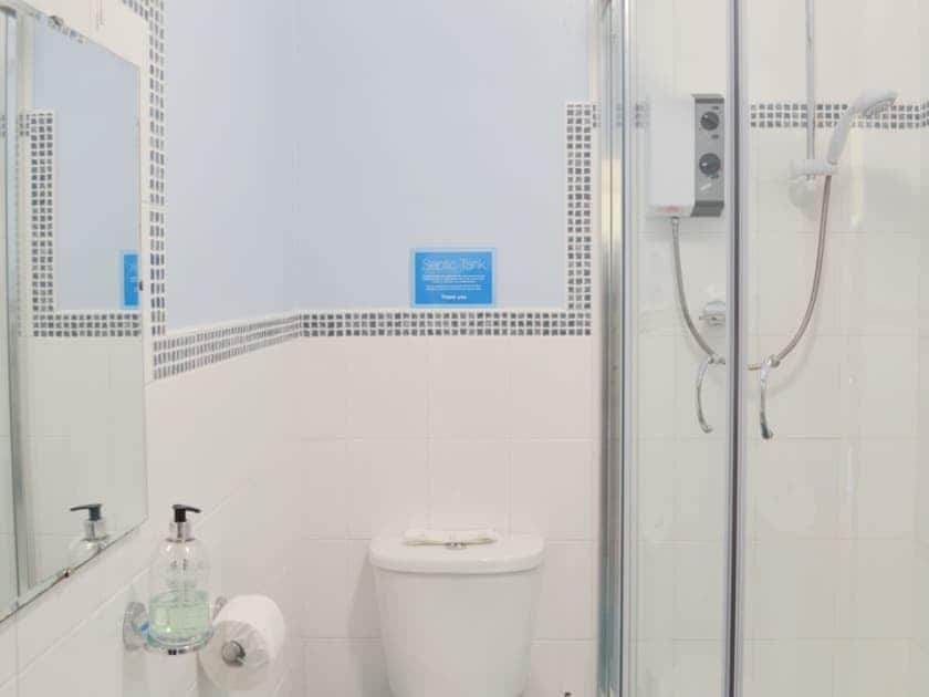 Shower room with shower cubicle | Honeysuckle Bungalow - Devon Palms, Maidencombe, near Torquay