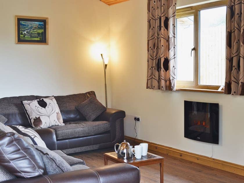 Living room | Cwm Yr Hendy Lodges - Oak View, Crossgates, nr. Llandrindod Wells