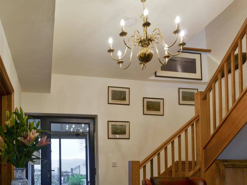 Impressive hallway and stairs | The Corn Store - High Thorn Farm Cottages, Selside near Kendal