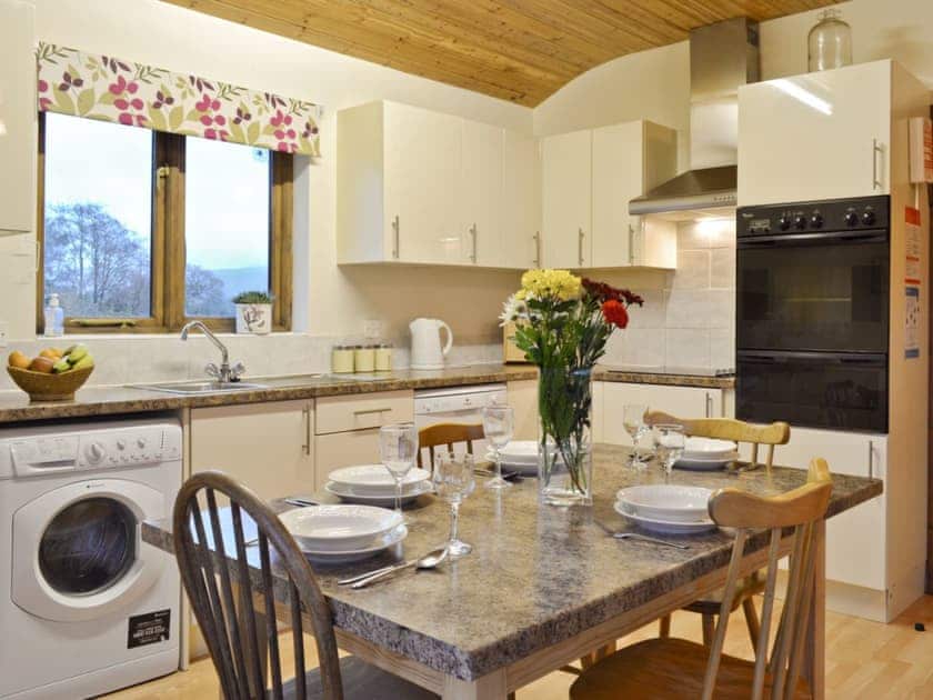 Open plan living/dining room/kitchen | Woodside Lodge, Nr. Llandrindod Wells