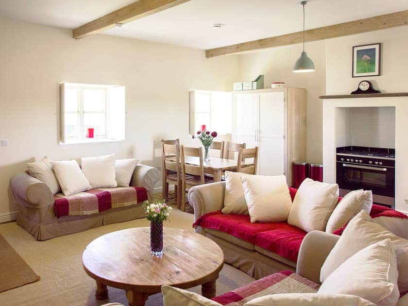 Open plan living/dining room/kitchen | Selsed, Selside Hall, near Kendal