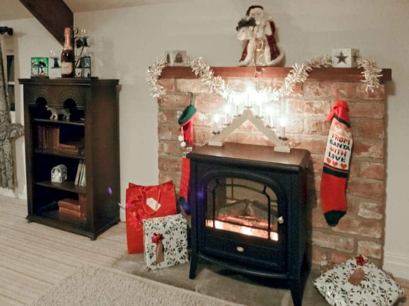 Christmas decorations in lounge | Summertree Cottages - The Granary, near Thornton-le-Dale and Pickering