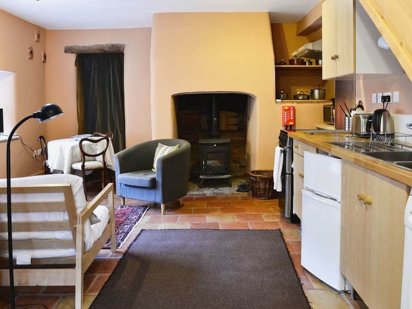 Open plan living/dining room/kitchen | Blue Door Cottages - The Brew House, Sherwood, nr. North Petherton