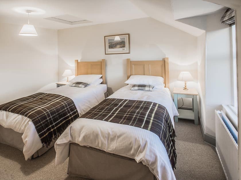 The bedrooms can be made up as twin beds or a double | Diamonds Laggan - Barwhillanty Estate, Parton, near Castle Douglas