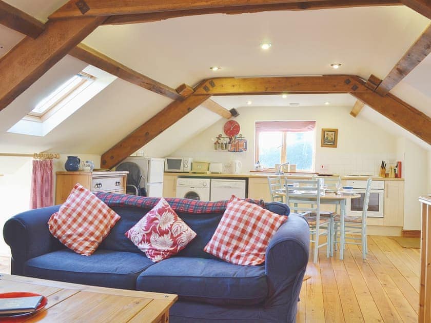 Open plan living/dining room/kitchen | Parc Uchaf Cottages - Stable Cottage, Oswestry