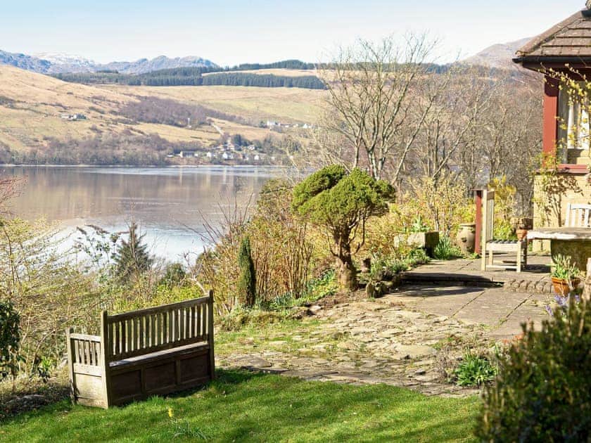 Wonderful views of Gare Loch from the garden | Rosmuire, Shandon, near Helensburgh