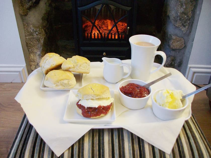 Cream Tea in the Living Room | Harbour Lights, Newlyn, nr. Penzance