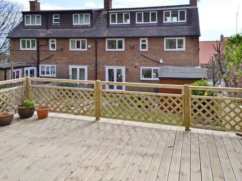 View from summerhouse balcony | Coastguard Cottage Paradise, Scarborough