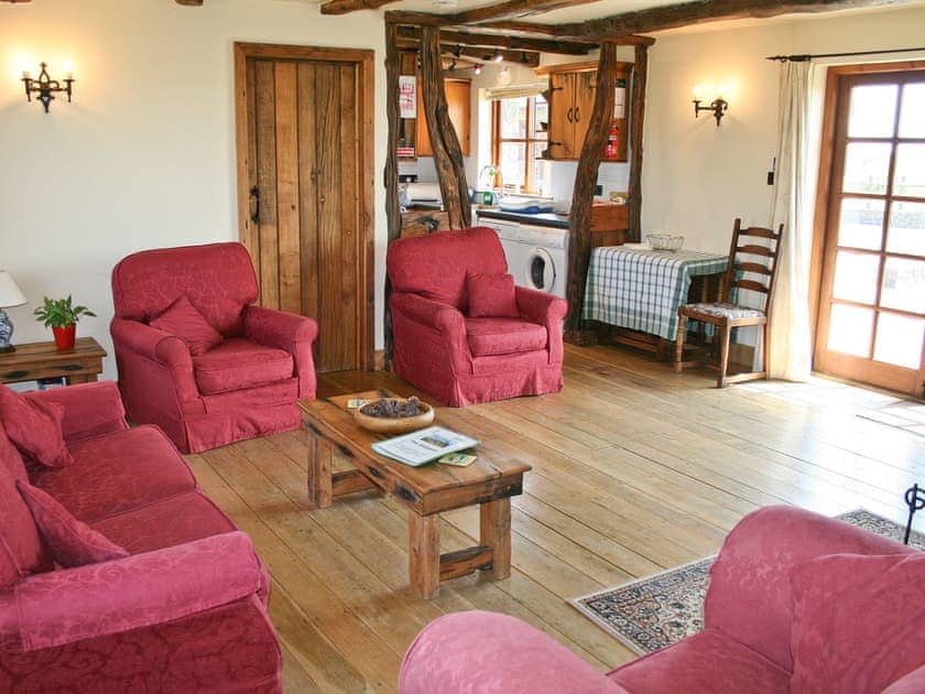 Open plan living/dining room/kitchen | Berry Barns - The Shippen, Shebbear, nr. Beaworthy