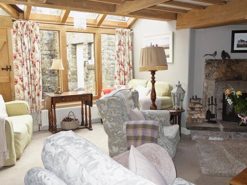 Living room - evening | Acorn Cottage, Tideswell near Bakewell