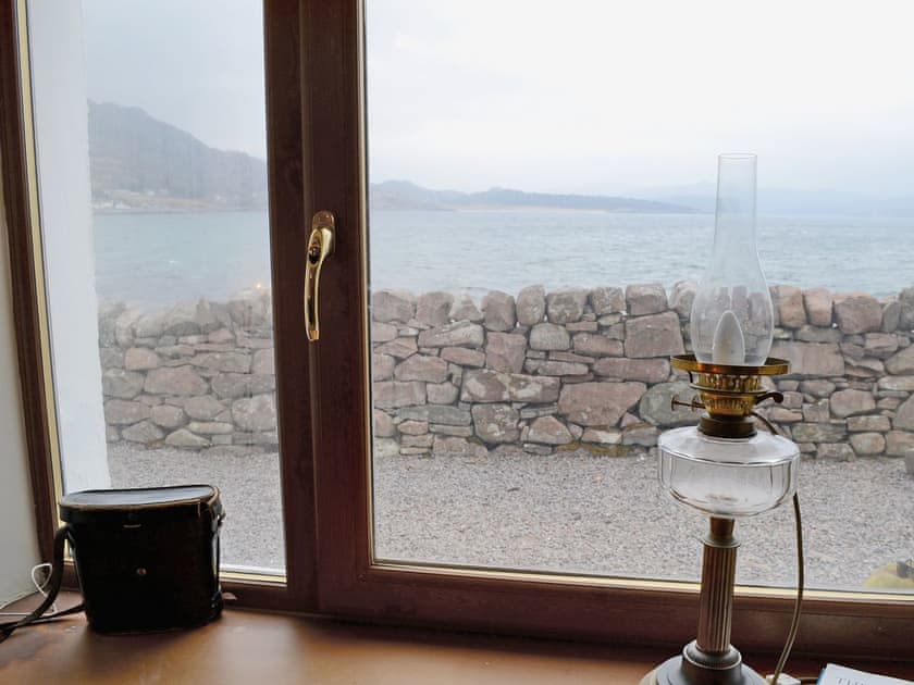 Looking out of the double bedroom window | Ben View, Gairloch, Wester Ross