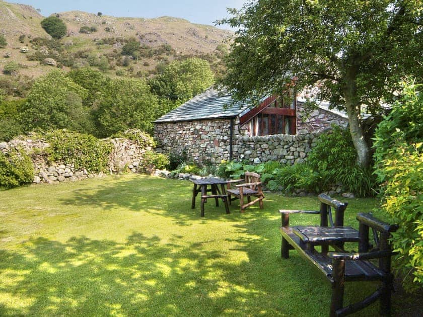 Walled garden adjacent to property | Stanley Ghyll Cottage - Bridge End Farm Cottages, Boot, near Eskdale