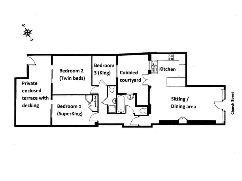 Floor plan | Lower Marcam, Salcombe