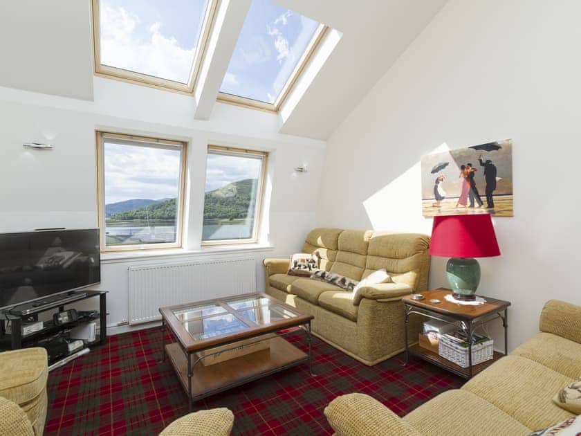 Stunning views from the first floor living room | Torfern, Corpach, near Fort William