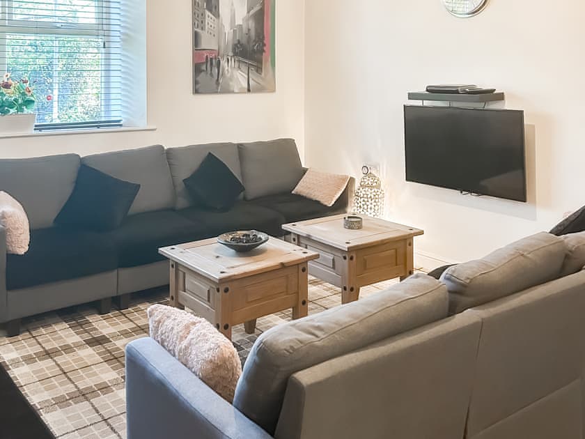 Feature fireplace within living room | Hartleyburn Hall, Halton Lea Gate, near Brampton