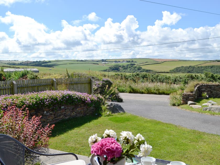 View from seating area at front of property | St Illex, Port Gaverne