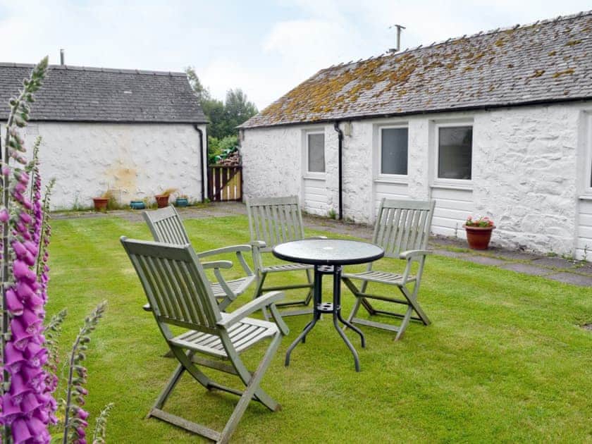 Sitting-out-area | Woodsedge, Palnackie, Castle Douglas