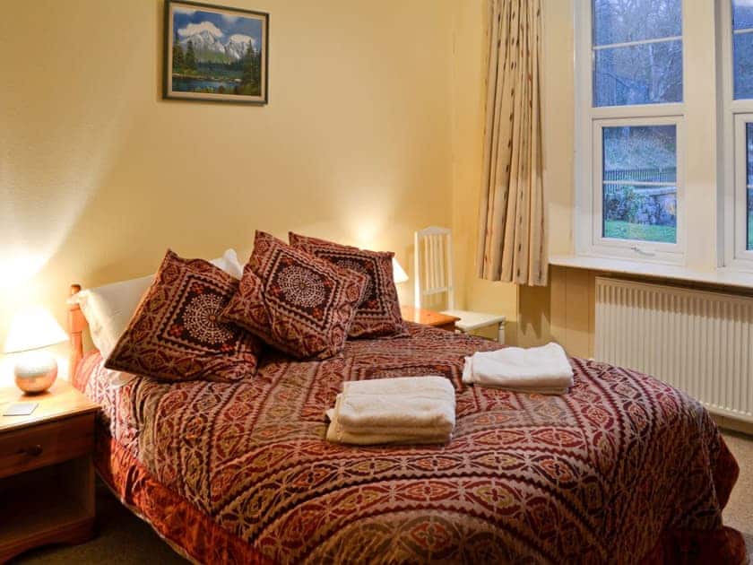 Comfortable double bedroom | Kirkennan Lodge, Palnackie, Castle Douglas