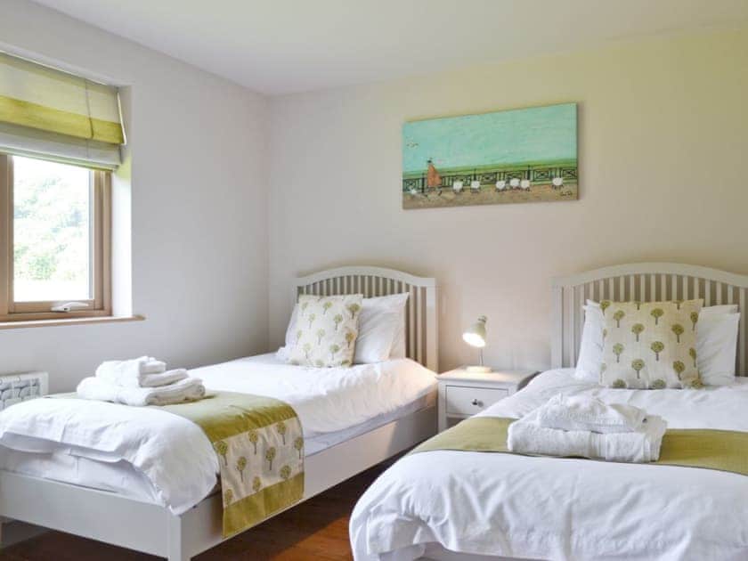 Twin bedroom | Mill Race Lodges - Lodge 1, Llangunllo nr. Knighton