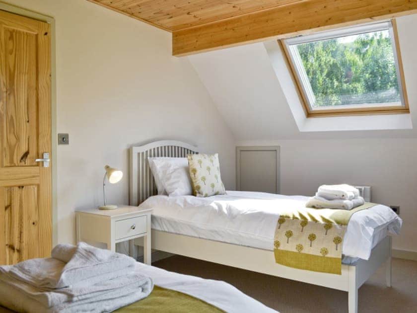Twin bedroom | Mill Race Lodges - Lodge 1, Llangunllo nr. Knighton