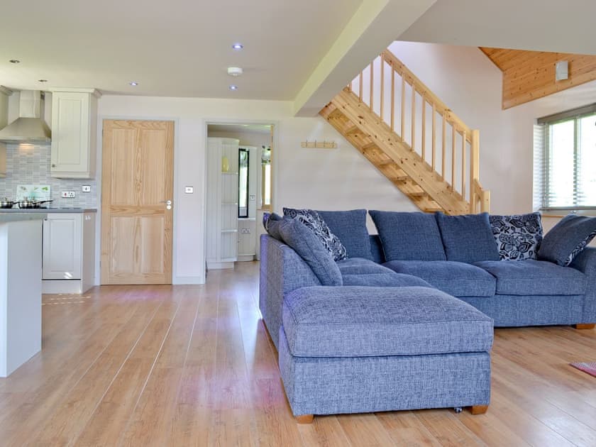 Open plan living/dining room/kitchen | Mill Race Lodges - Lodge 2, Llangunllo nr. Knighton