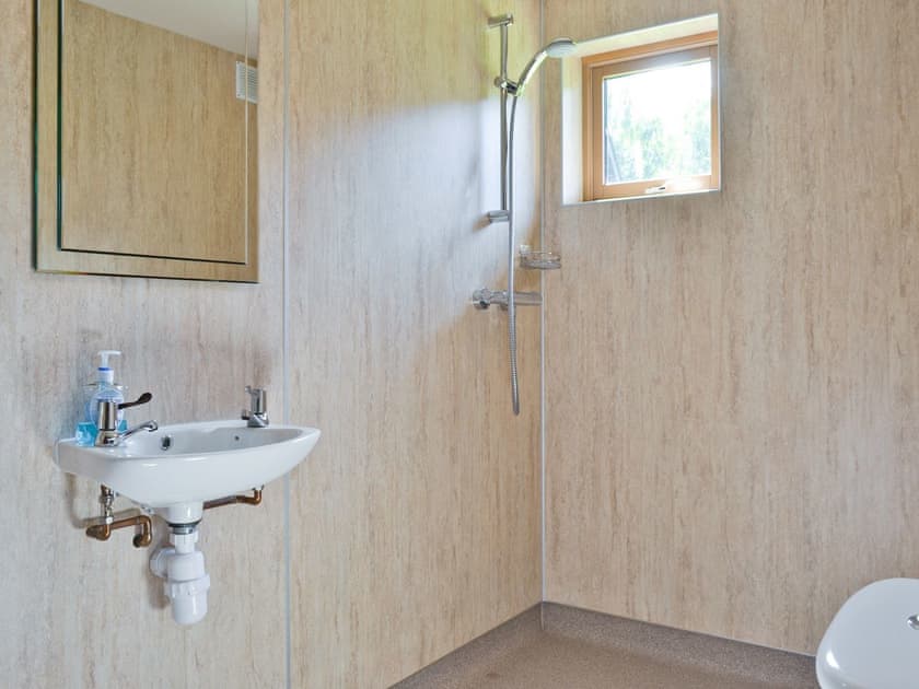 Wetroom and sauna | Mill Race Lodges - Lodge 2, Llangunllo nr. Knighton