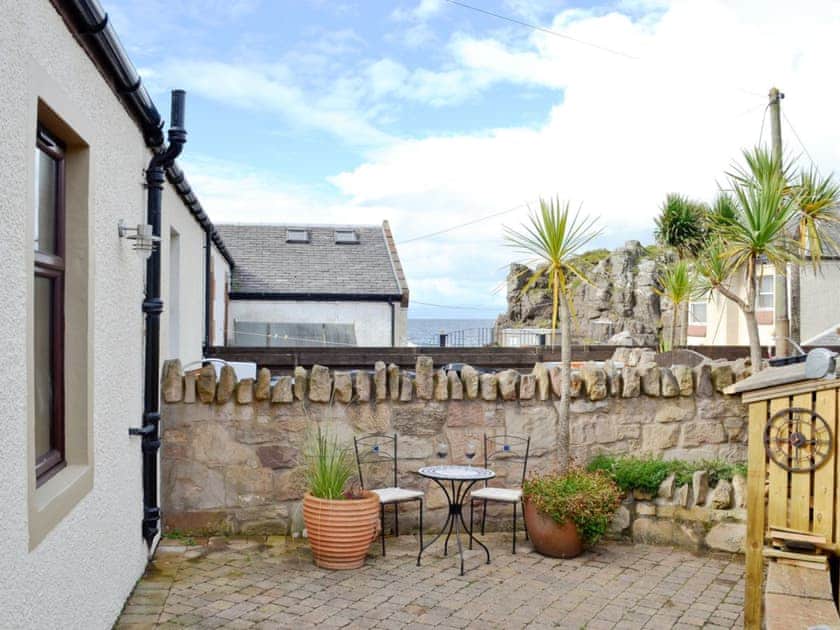 Patio | The Beach House, Dunure near Ayr