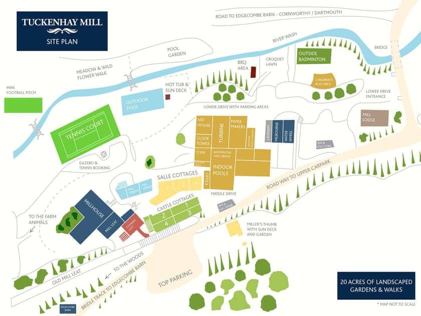 Tuckenhay Mill Site Plan | Tuckenhay Mill - Bow Creek, between Dartmouth and Totnes