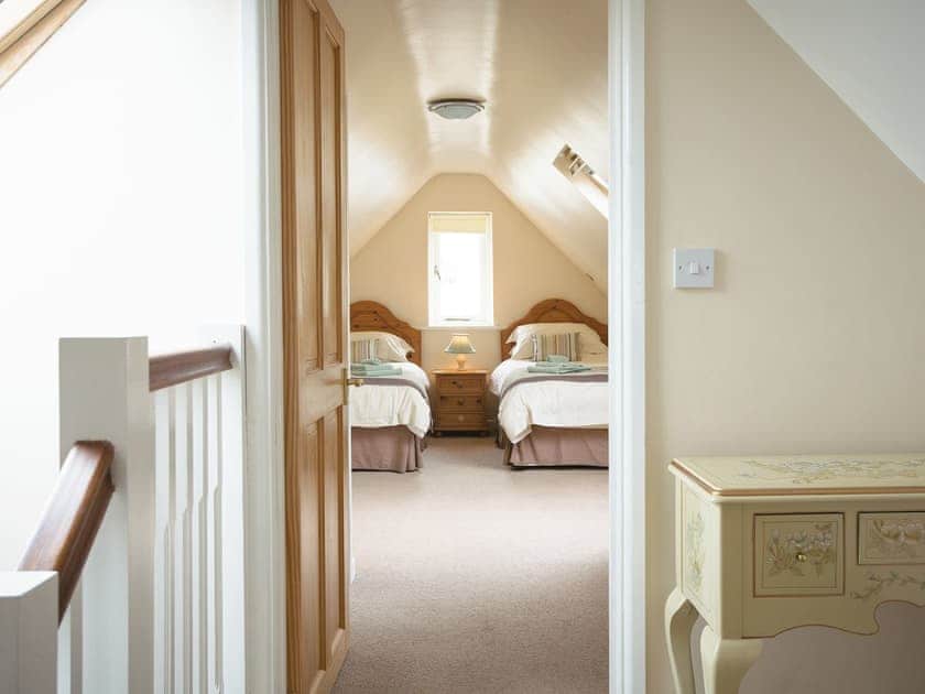 Twin bedroom | The Dairy, Freshwater East near Pembroke